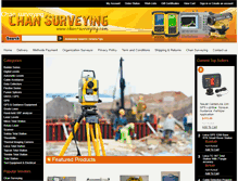 Tablet Screenshot of chansurveying.com